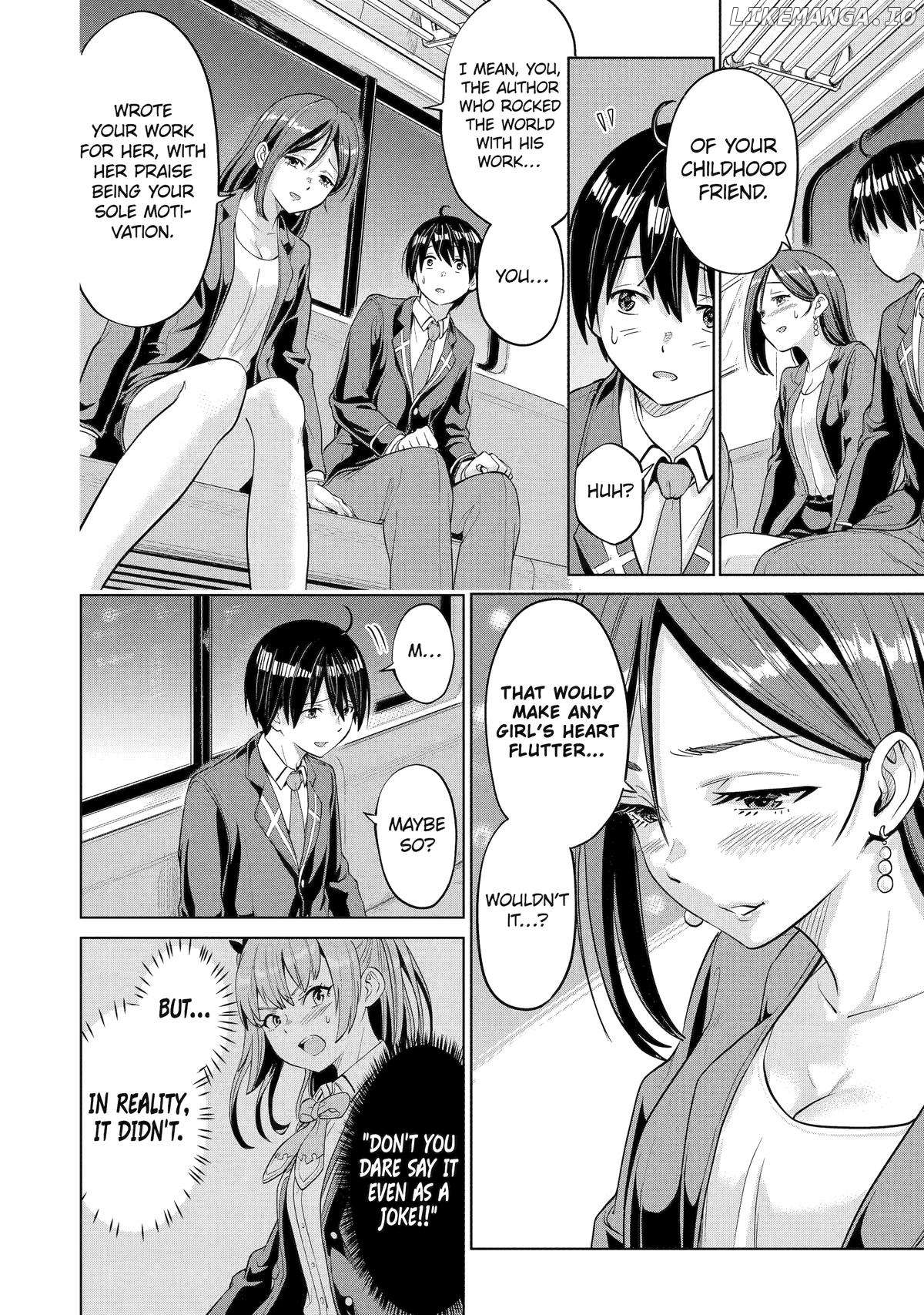 Koukousei WEB Sakka no Mote Seikatsu "Anta ga Kami Sakka na Wakenai desho" to Boku wo Futta Osananajimi ga Koukaishiteru kedo Mou Osoi Chapter 2 - page 8