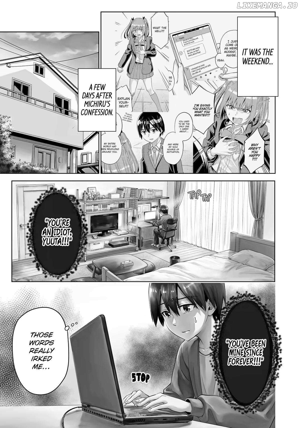 Koukousei WEB Sakka no Mote Seikatsu "Anta ga Kami Sakka na Wakenai desho" to Boku wo Futta Osananajimi ga Koukaishiteru kedo Mou Osoi Chapter 14 - page 1