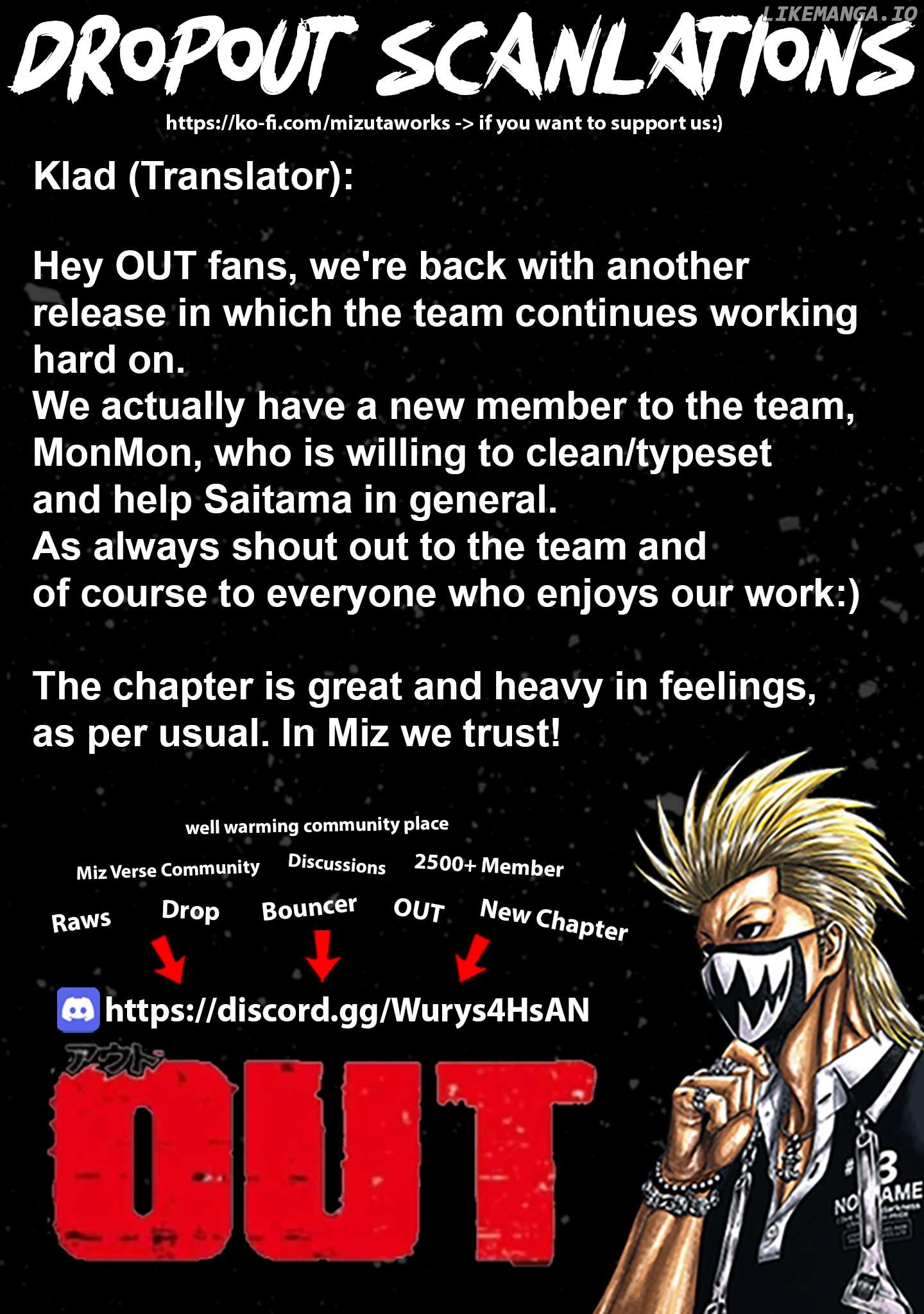 Out (Makoto Mizuta) chapter 230 - page 1