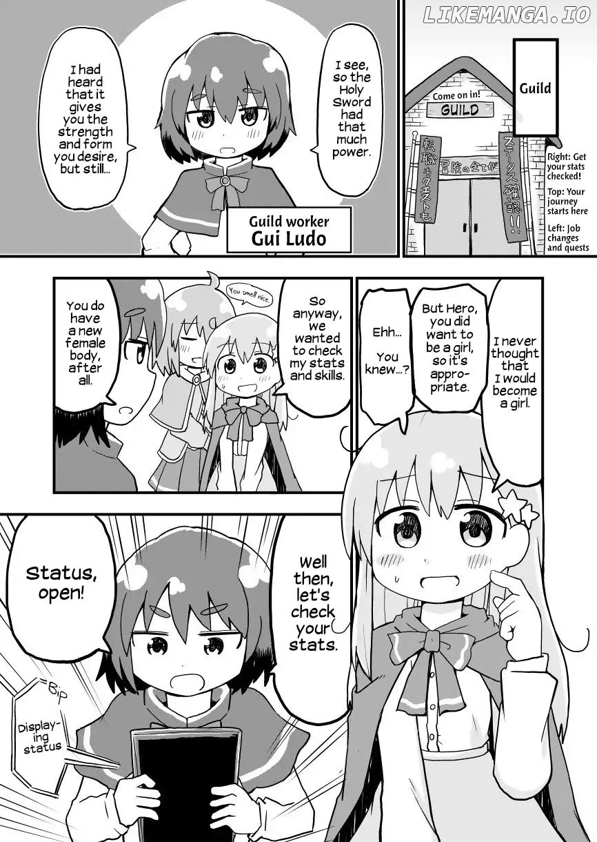 A Manga About a Hero who Pulled Out the Holy Sword and Became a Girl chapter 4 - page 1