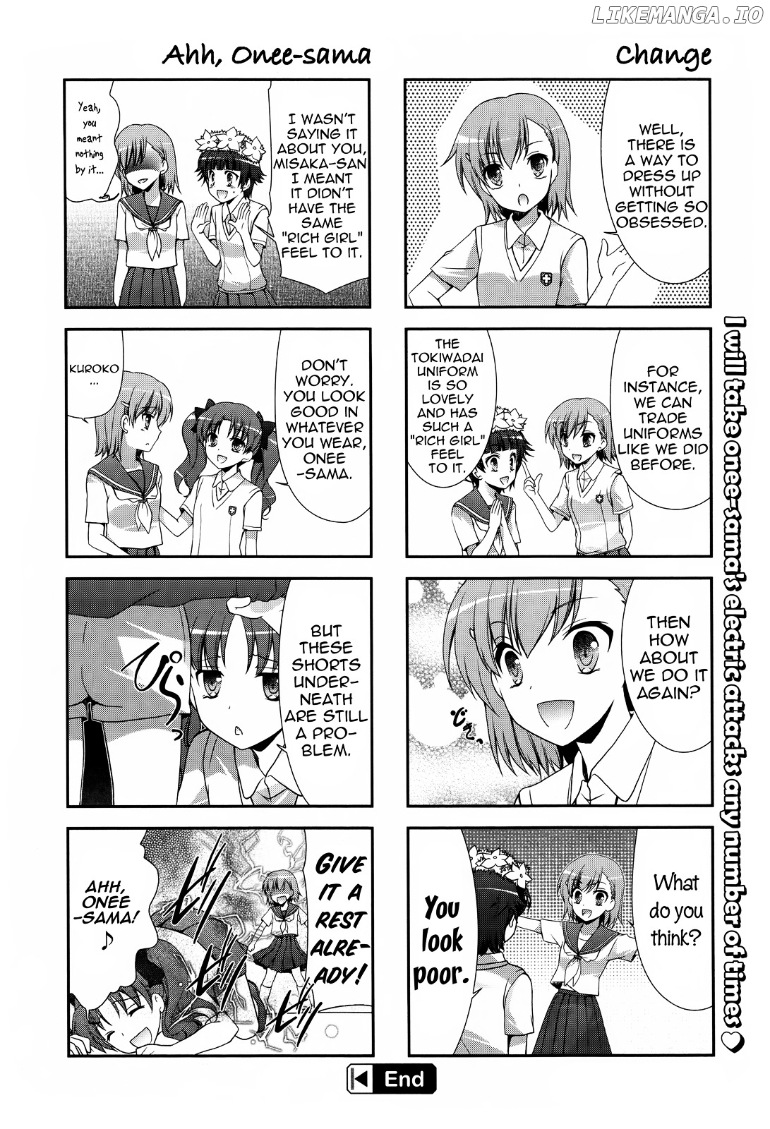 4-koma Koushiki Anthology - Toaru Kagaku no Railgun x Toaru Majutsu no Index chapter 6 - page 7