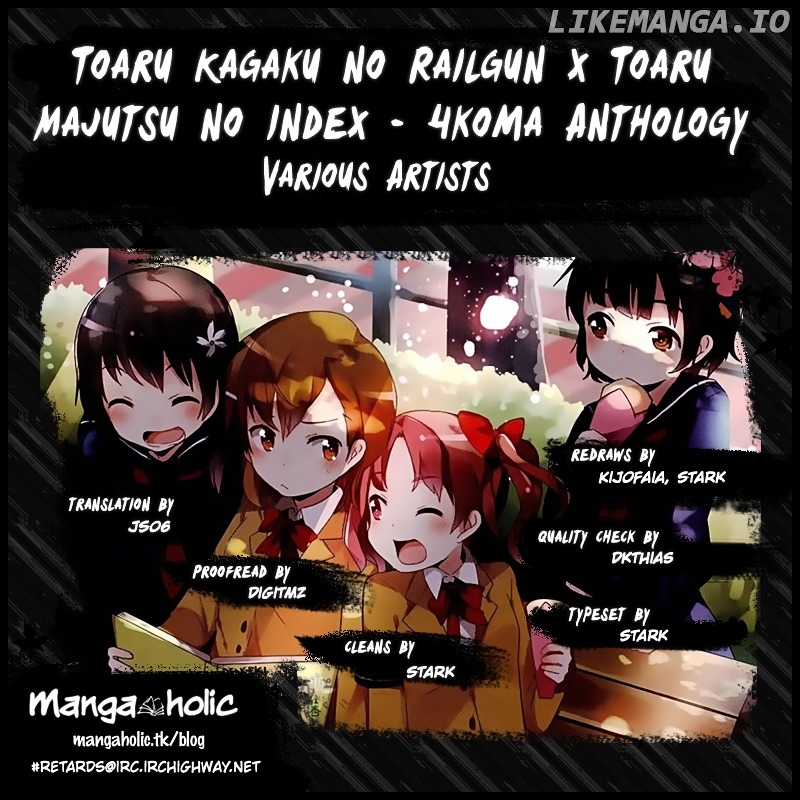 4-koma Koushiki Anthology - Toaru Kagaku no Railgun x Toaru Majutsu no Index chapter 21 - page 2