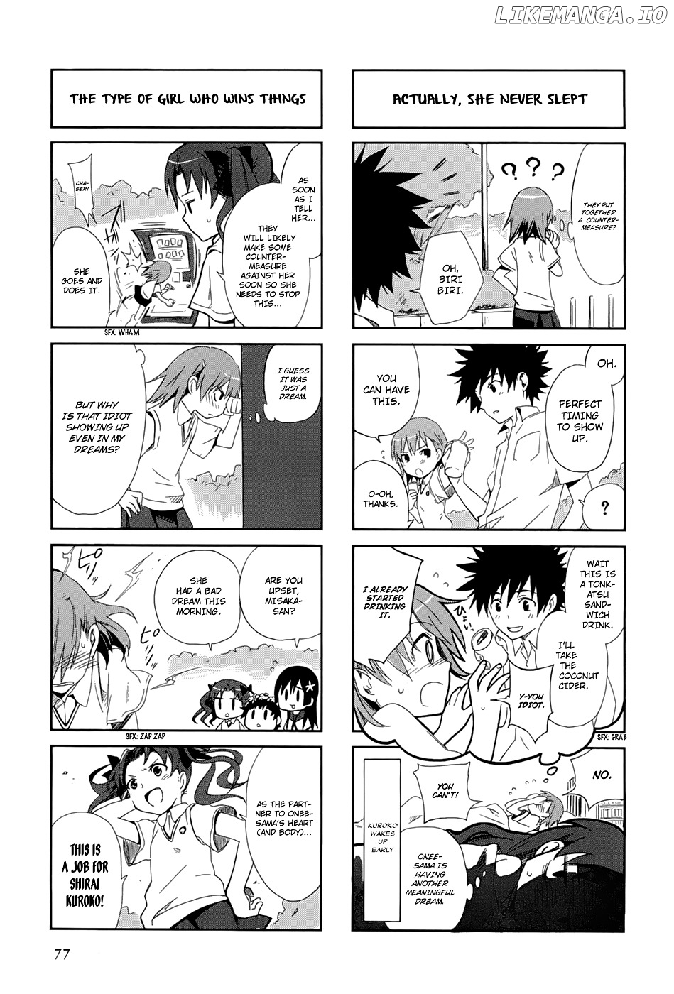 4-koma Koushiki Anthology - Toaru Kagaku no Railgun x Toaru Majutsu no Index chapter 22 - page 4