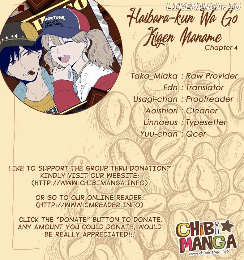 Haibara-kun wa Gokigen Naname Chapter 4 - page 1