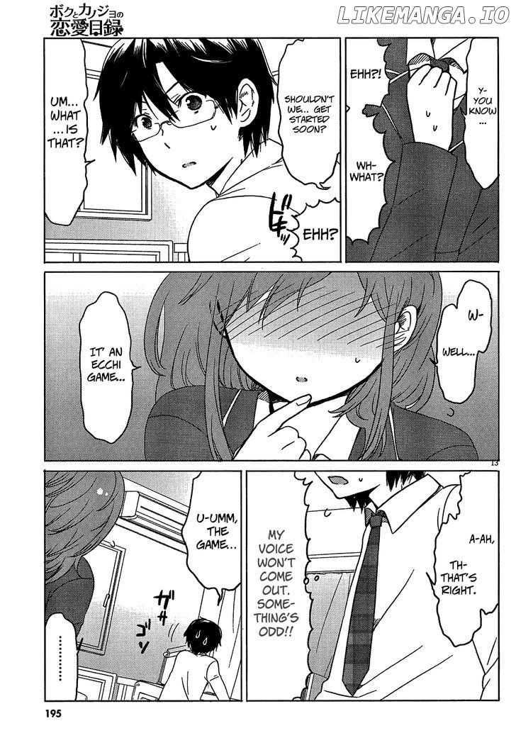 Boku to Kanojo no Renai Mokuroku chapter 3 - page 15