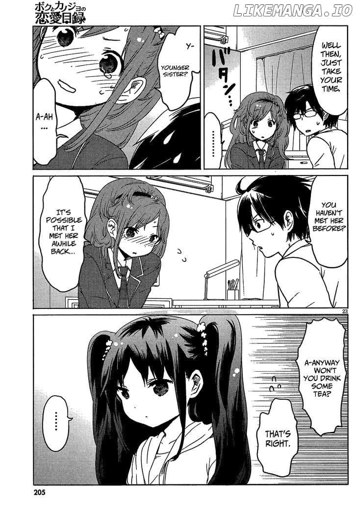 Boku to Kanojo no Renai Mokuroku chapter 3 - page 25