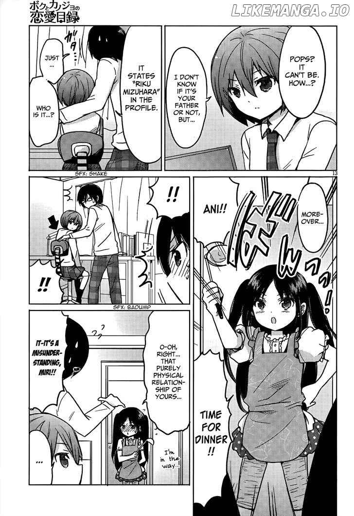 Boku to Kanojo no Renai Mokuroku chapter 11 - page 14