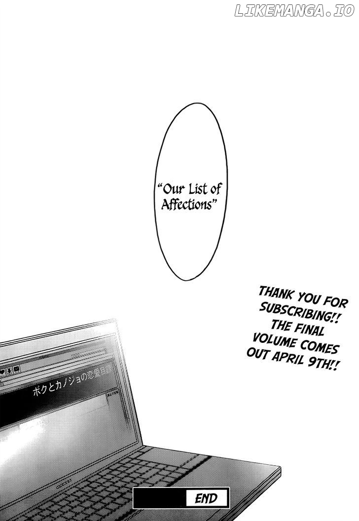 Boku to Kanojo no Renai Mokuroku chapter 19 - page 32