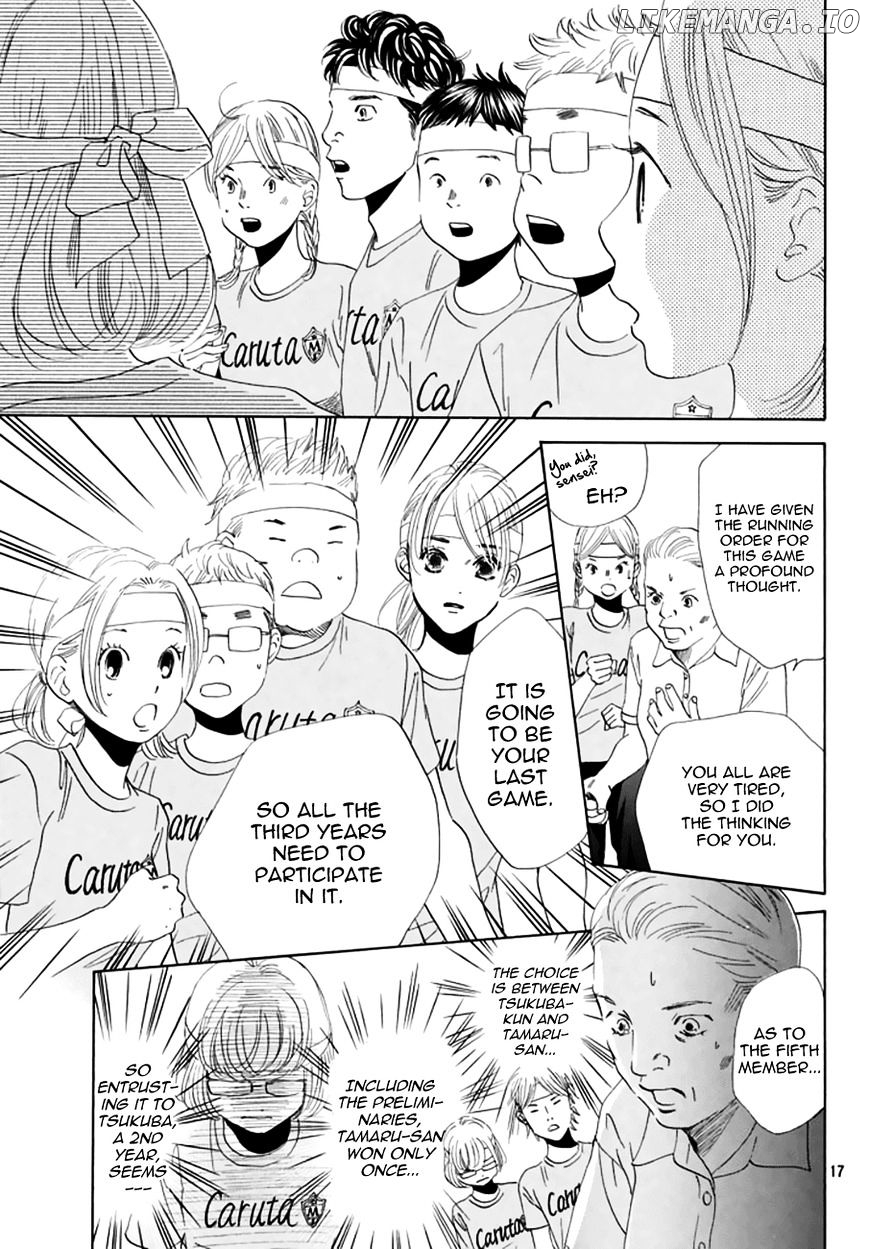 Chihayafuru - Manga chapter 160 - page 15