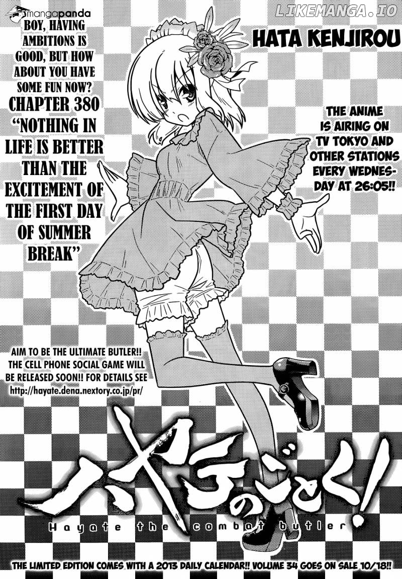 Hayate no Gotoku! chapter 380 - page 2