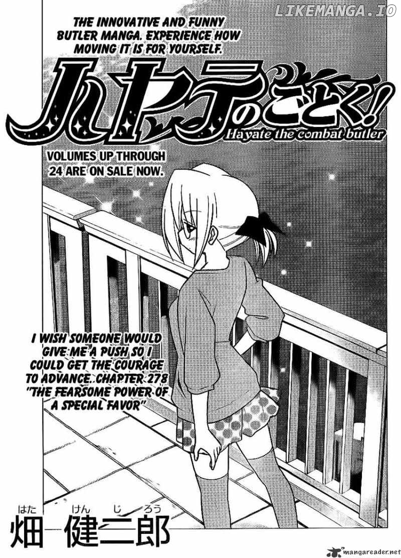 Hayate no Gotoku! chapter 278 - page 3