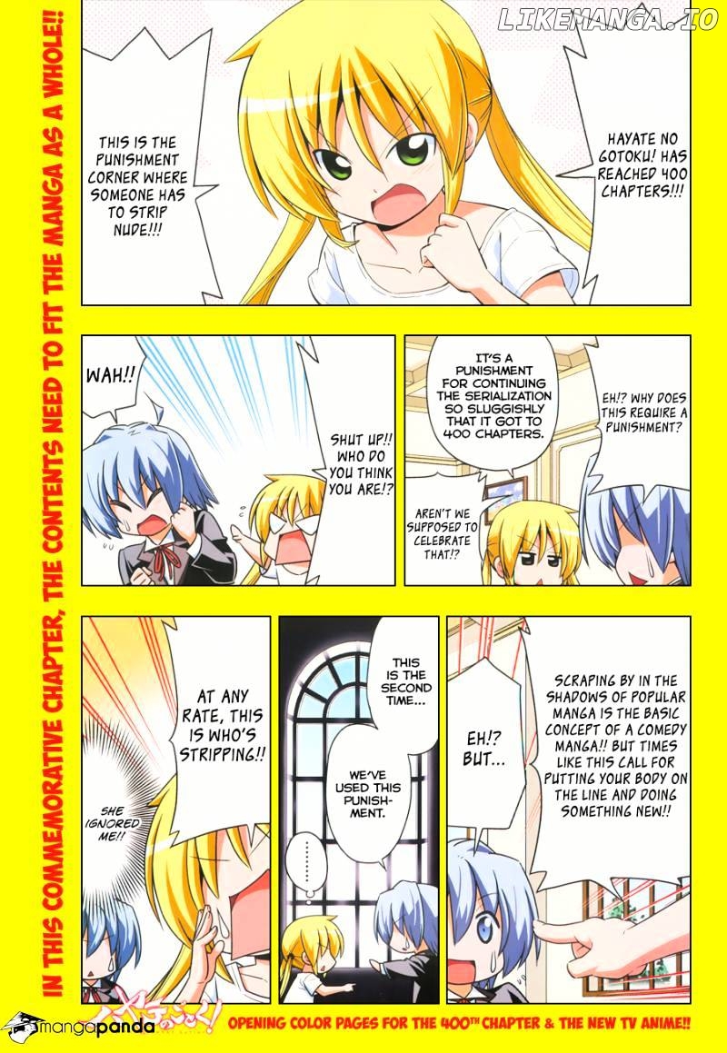 Hayate no Gotoku! chapter 400 - page 3
