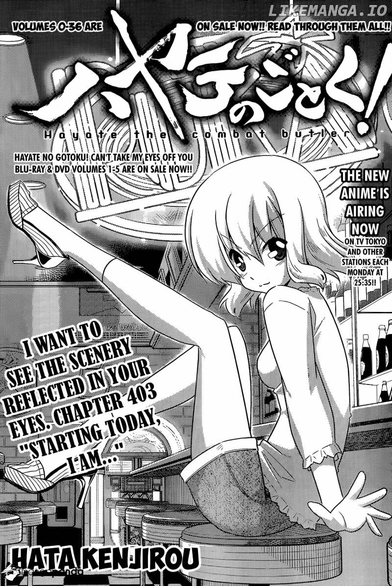 Hayate no Gotoku! chapter 403 - page 2