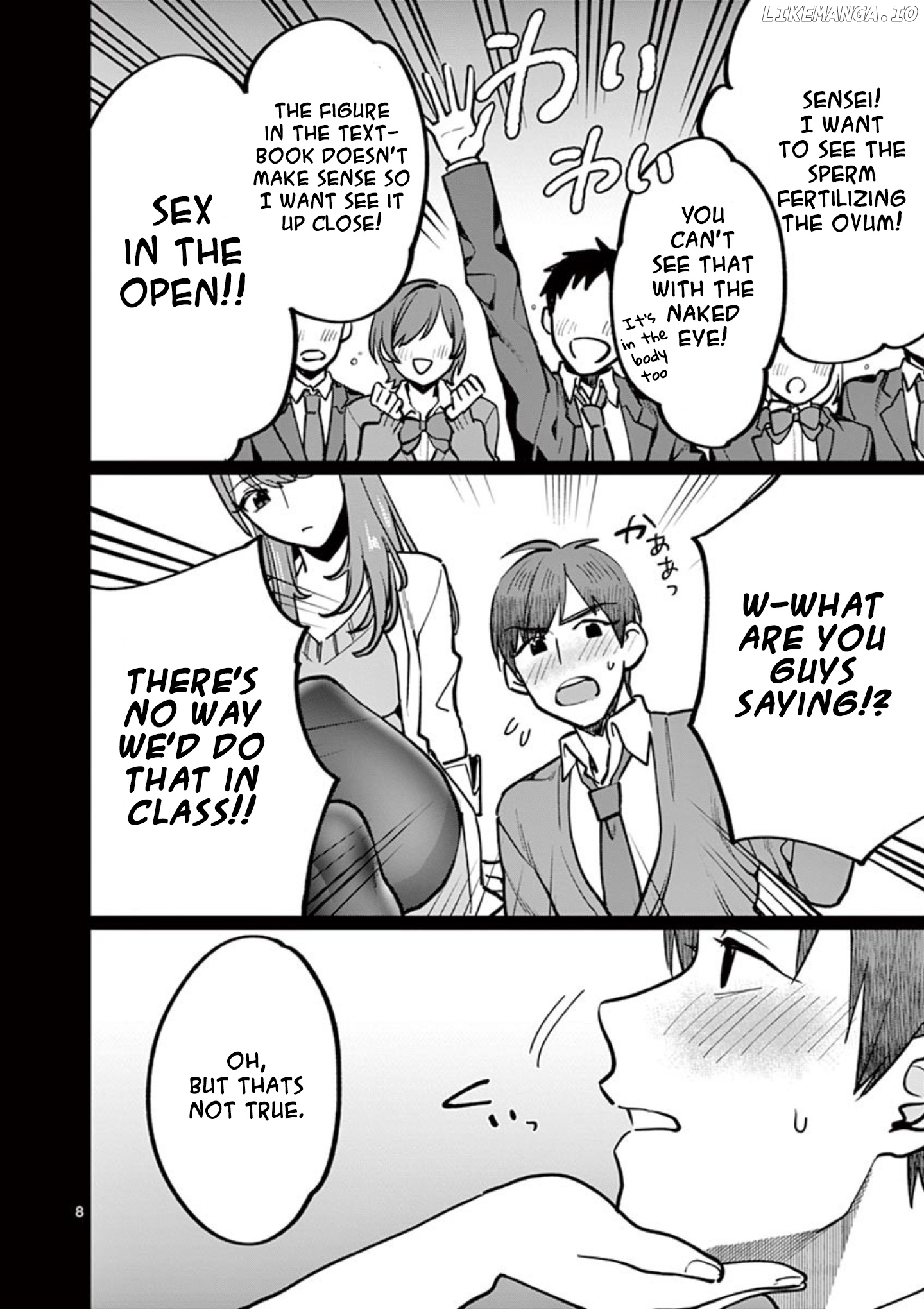 Sensei de ○○ shicha ikemasen! chapter 4 - page 8