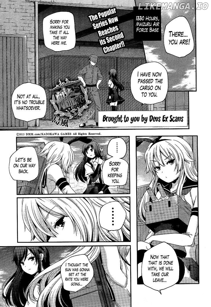 Kantai Collection - Kankore - Shimakaze Tsumujikaze no Shoujo chapter 2 - page 1