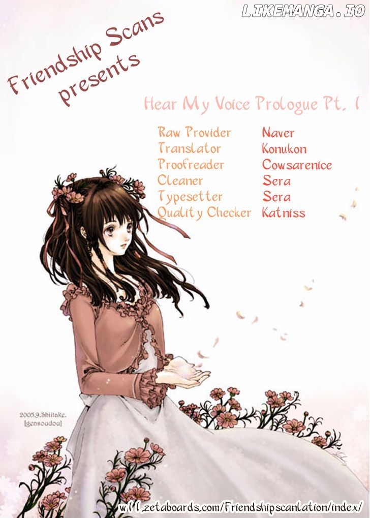 Hear My Voice chapter 0.1 - page 1