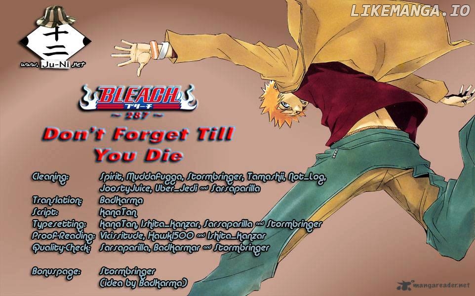 Bleach - Manga Chapter 287 - page 1