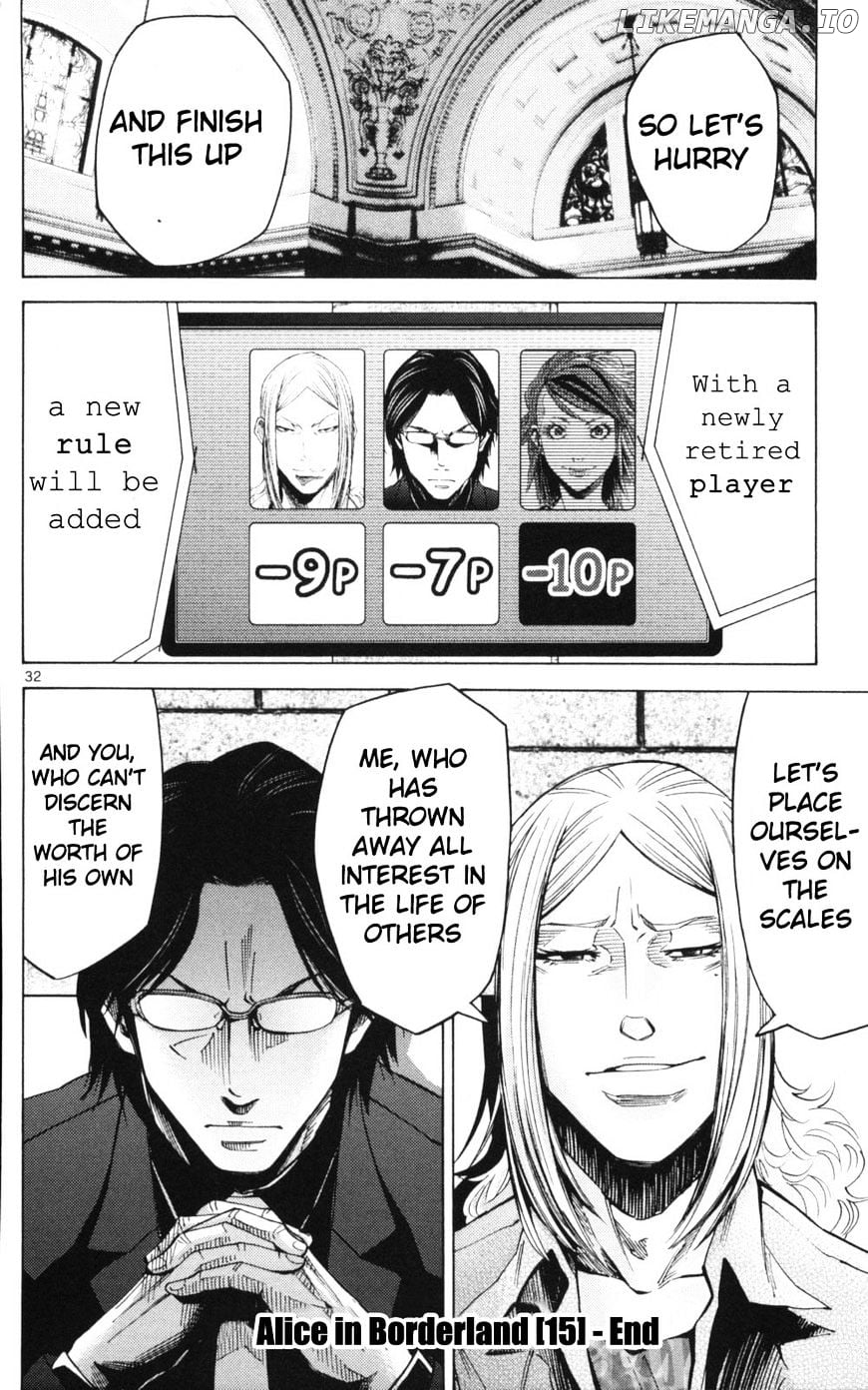 Imawa No Kuni No Alice chapter 51.3 - page 32