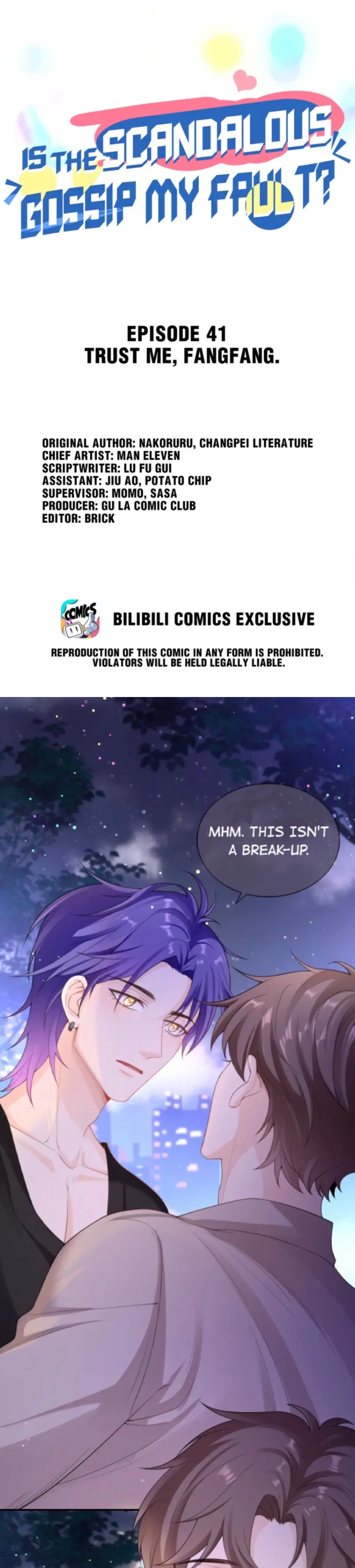Is the Scandalous Gossip My Fault ? Chapter 41 - page 1