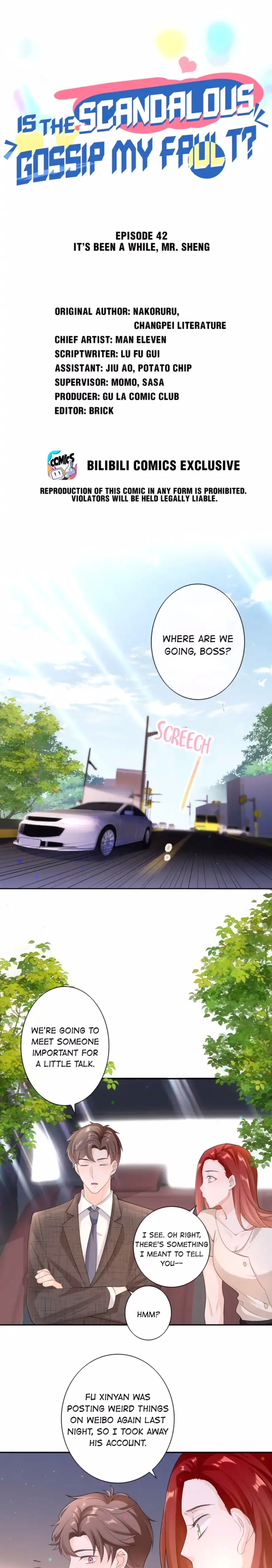 Is the Scandalous Gossip My Fault ? Chapter 42 - page 1