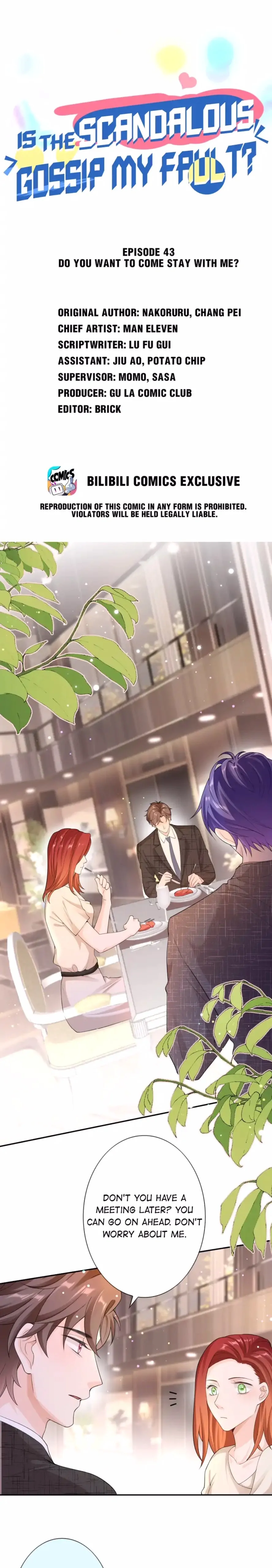 Is the Scandalous Gossip My Fault ? Chapter 43 - page 1