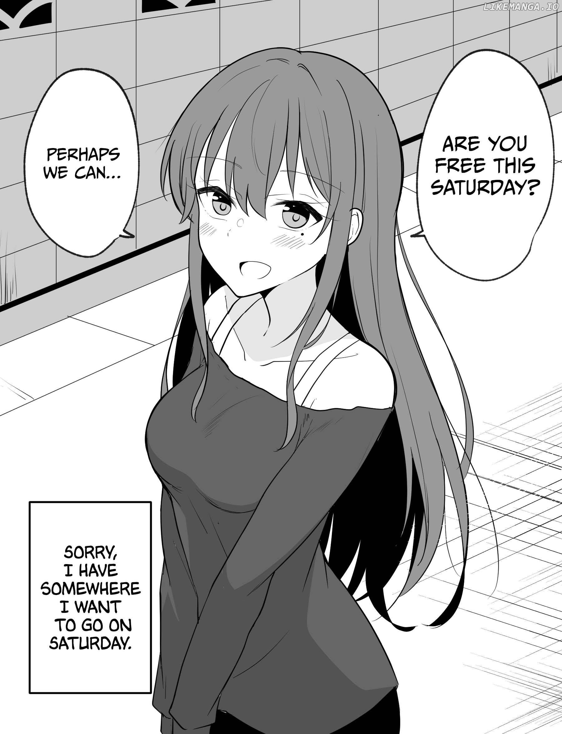 A girl who seems like a yandere but isn't actually yandere, but is a little bit yandere Chapter 6 - page 1