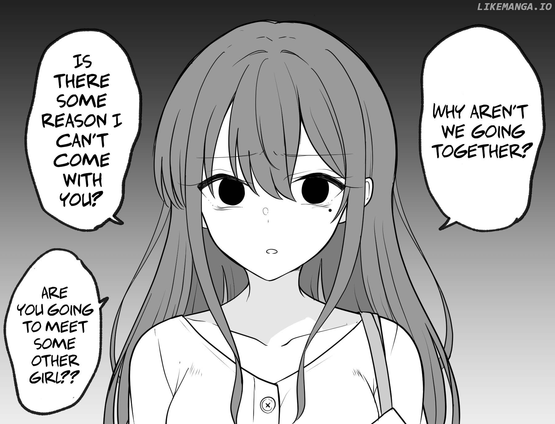 A girl who seems like a yandere but isn't actually yandere, but is a little bit yandere Chapter 7 - page 3