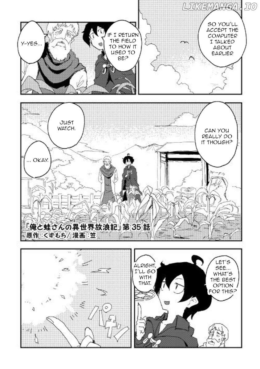 Ore to Kawazu-san no Isekai Hourouki chapter 35 - page 1