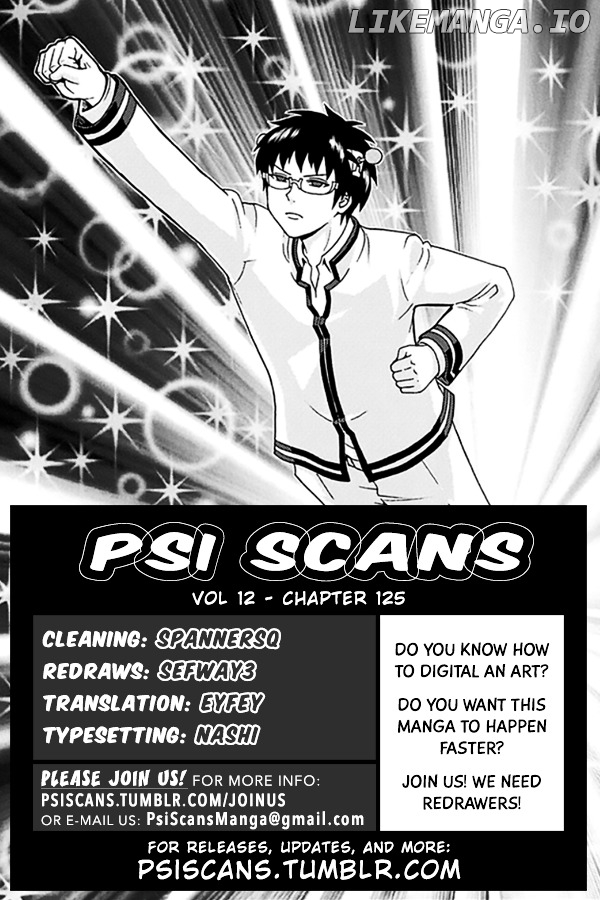 Saiki Kusuo No Sainan chapter 125 - page 1