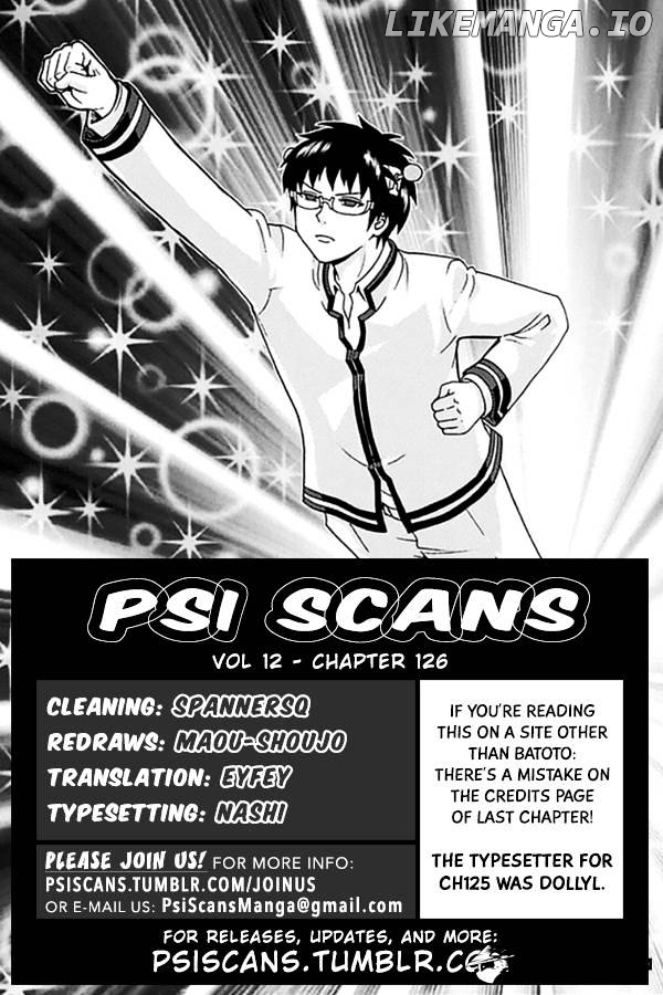 Saiki Kusuo No Sainan chapter 126 - page 1