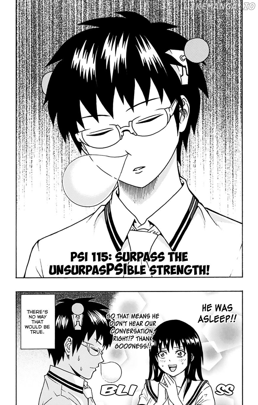 Saiki Kusuo No Sainan chapter 115 - page 4