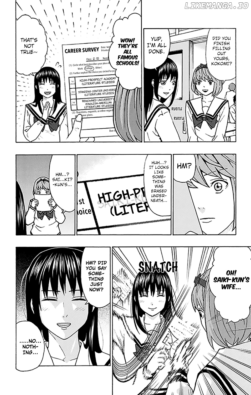 Saiki Kusuo No Sainan chapter 265 - page 9