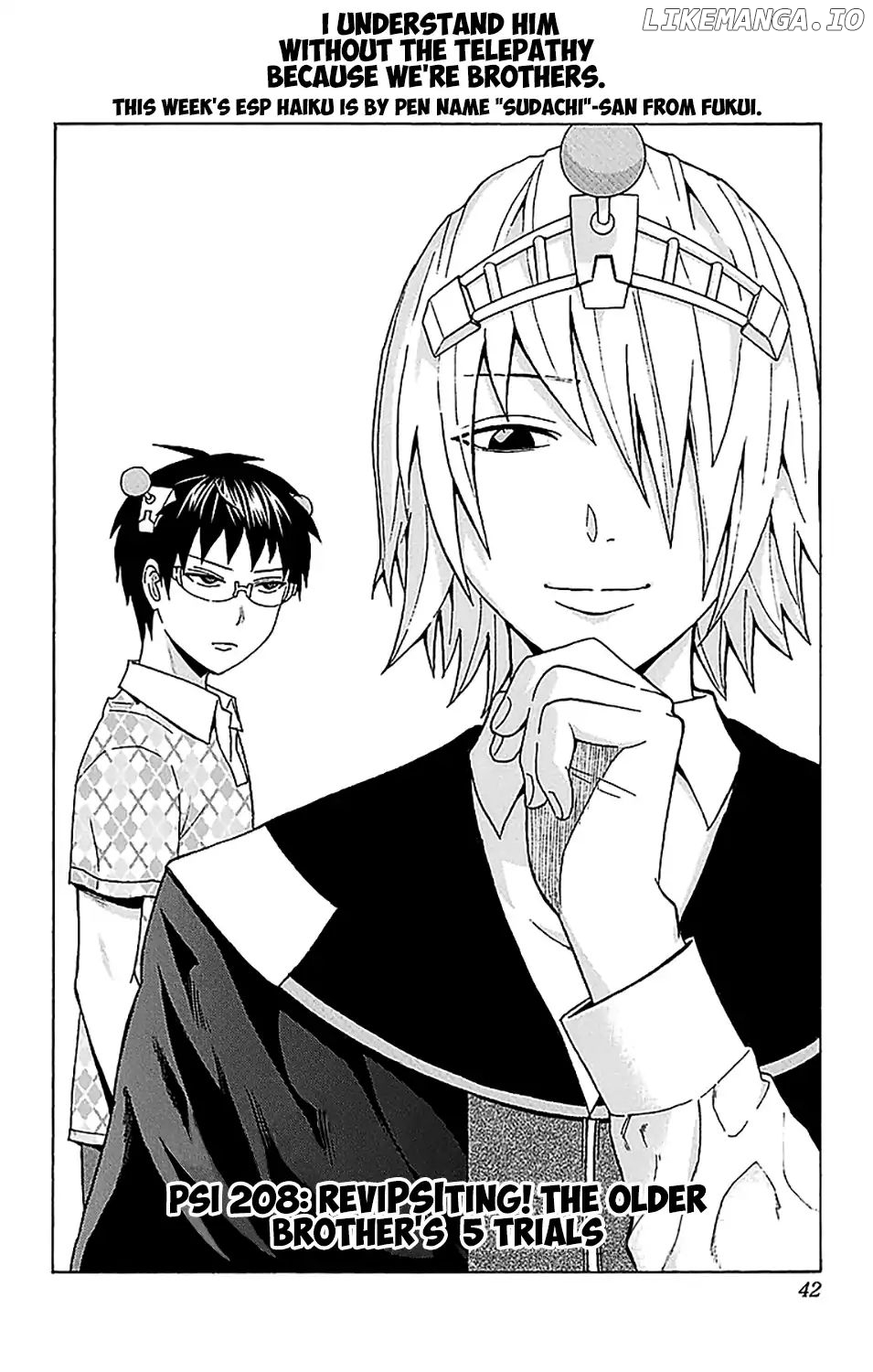 Saiki Kusuo No Sainan chapter 208 - page 3