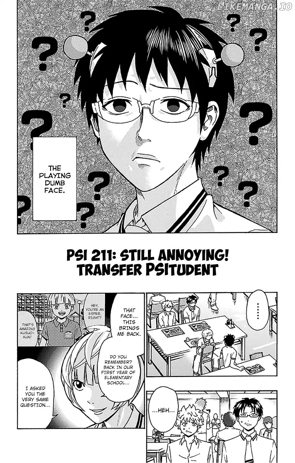 Saiki Kusuo No Sainan chapter 211 - page 3