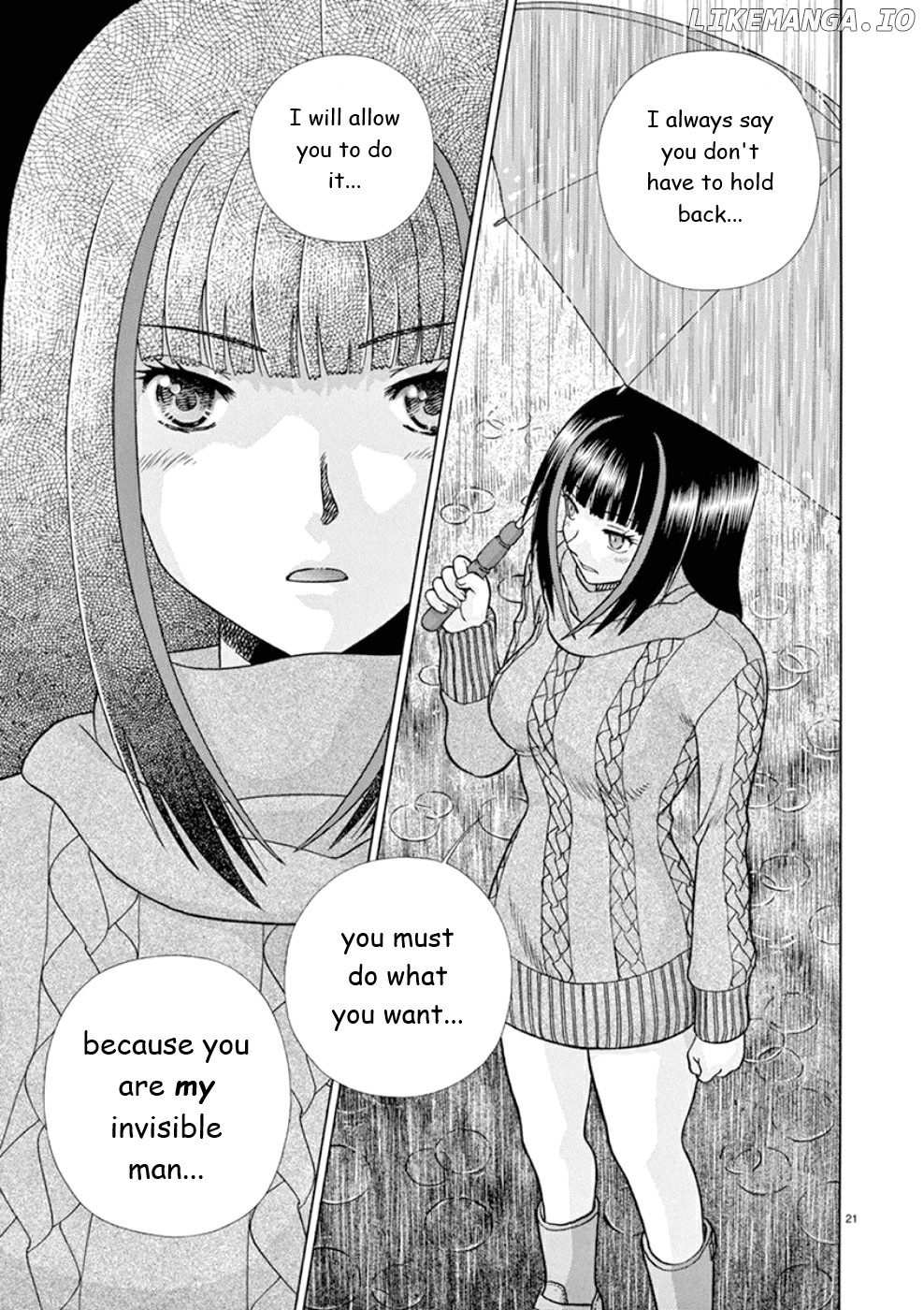 Toumei Ningen Kyoutei chapter 24 - page 21