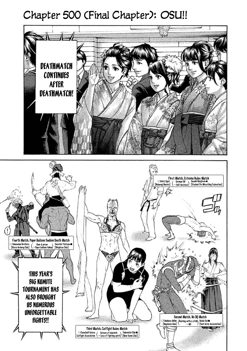 Karate Shoukoushi Kohinata Minoru Chapter 500 - page 2