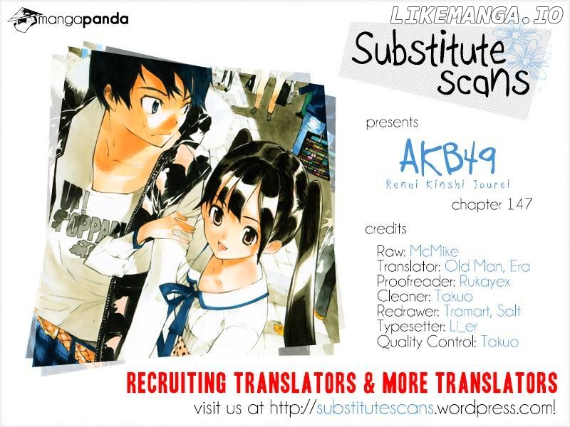 Akb49 – Renai Kinshi Jourei chapter 147 - page 1