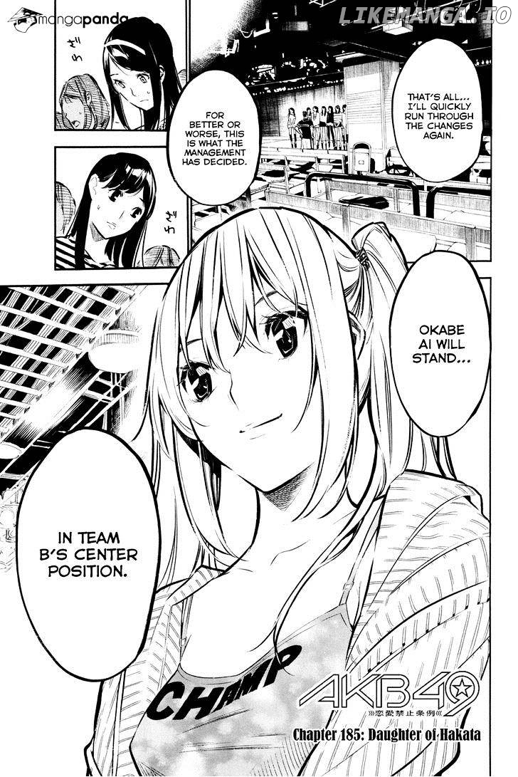 Akb49 – Renai Kinshi Jourei chapter 185 - page 3