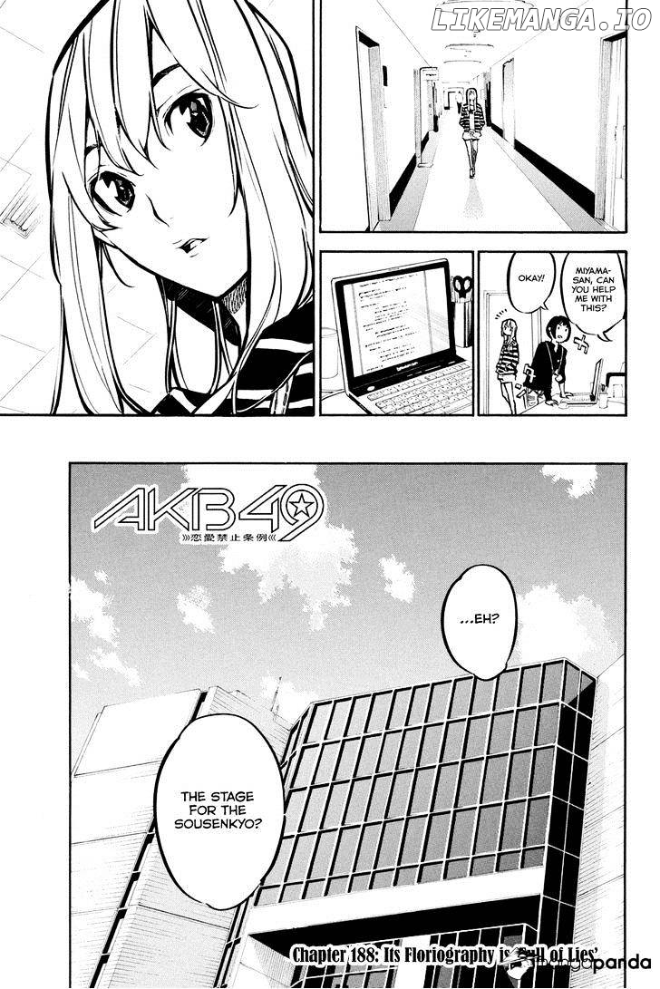 Akb49 – Renai Kinshi Jourei chapter 188 - page 3