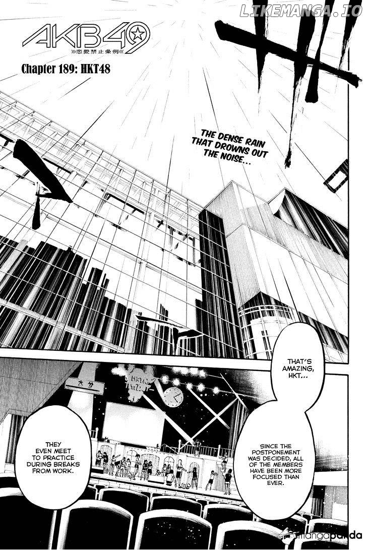 Akb49 – Renai Kinshi Jourei chapter 189 - page 3