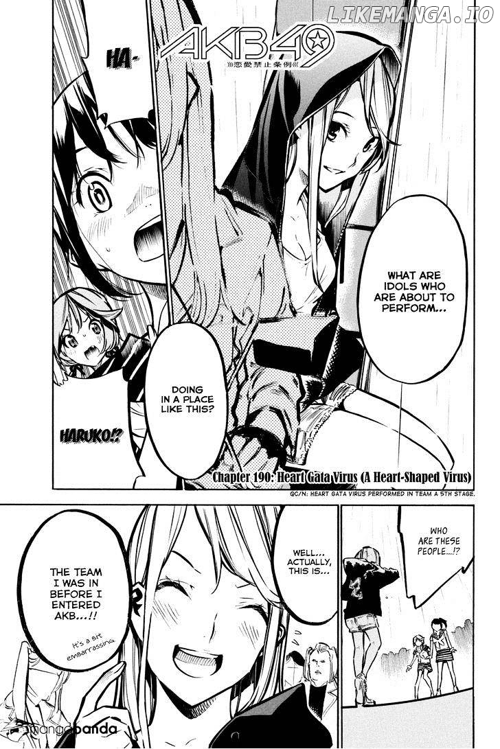 Akb49 – Renai Kinshi Jourei chapter 190 - page 3