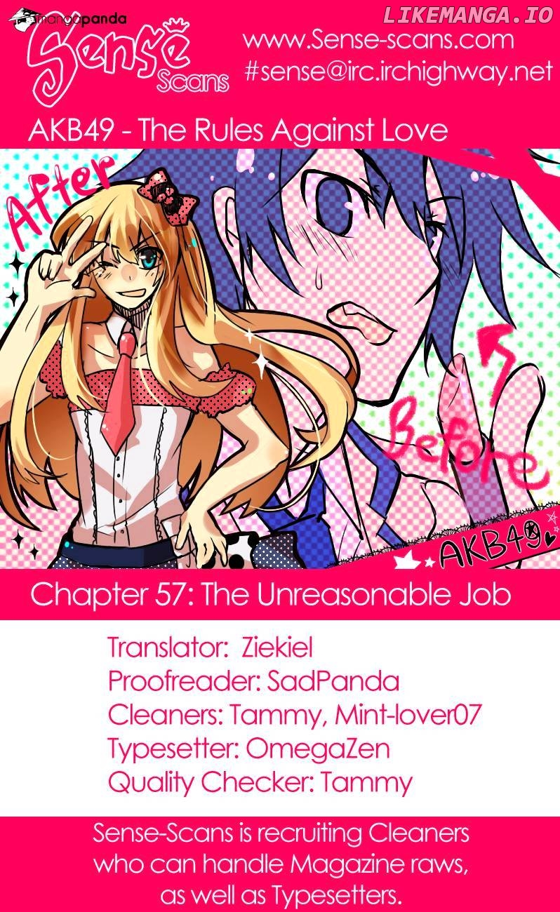 Akb49 – Renai Kinshi Jourei chapter 57 - page 1
