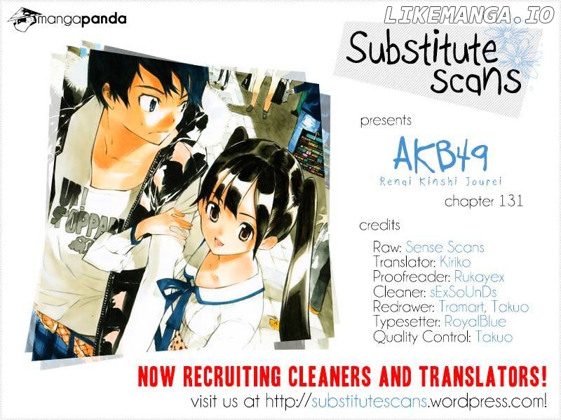 Akb49 – Renai Kinshi Jourei chapter 131 - page 1
