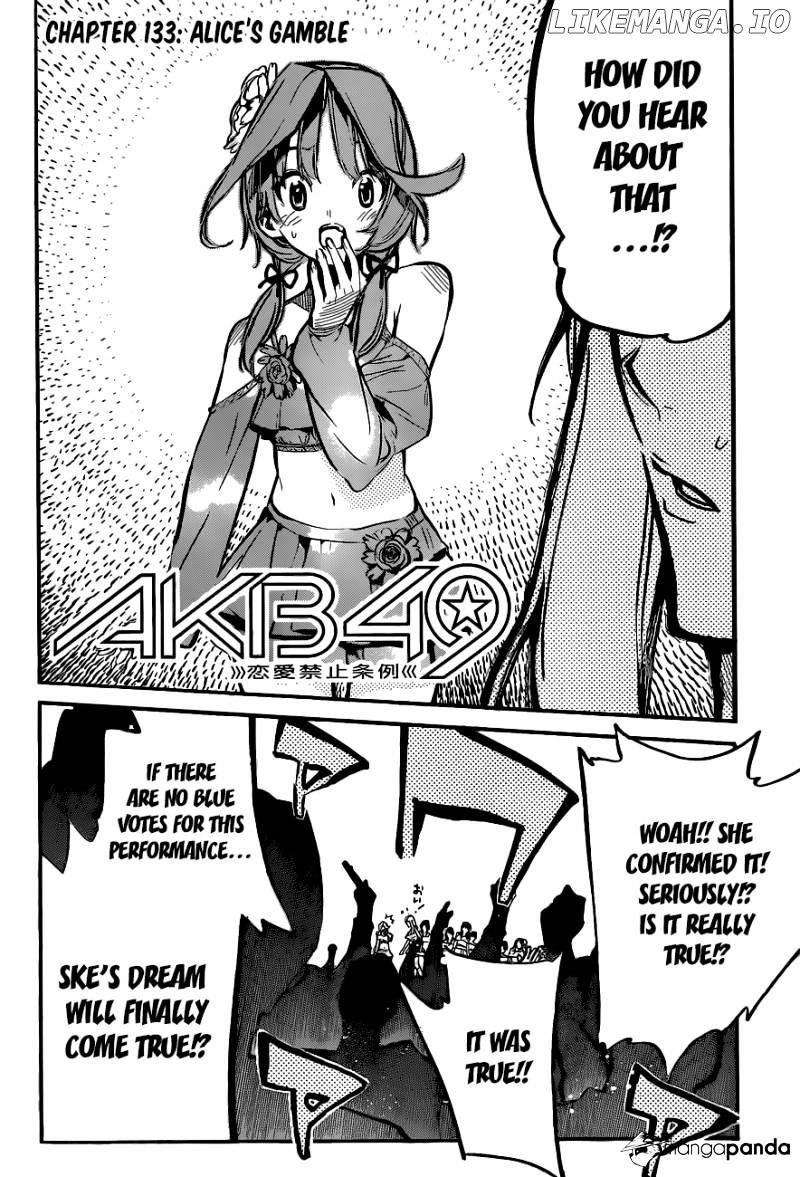 Akb49 – Renai Kinshi Jourei chapter 133 - page 3