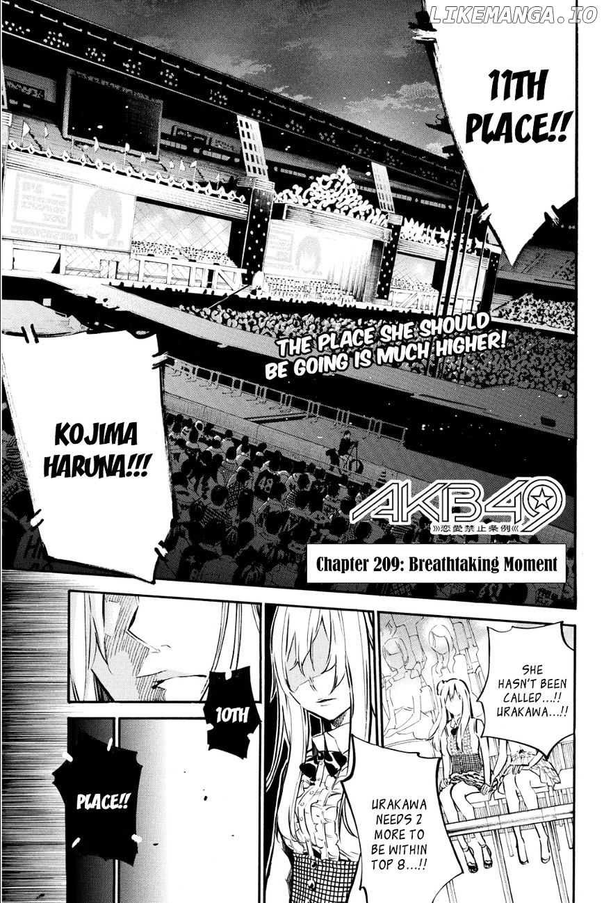 Akb49 – Renai Kinshi Jourei chapter 209 - page 2