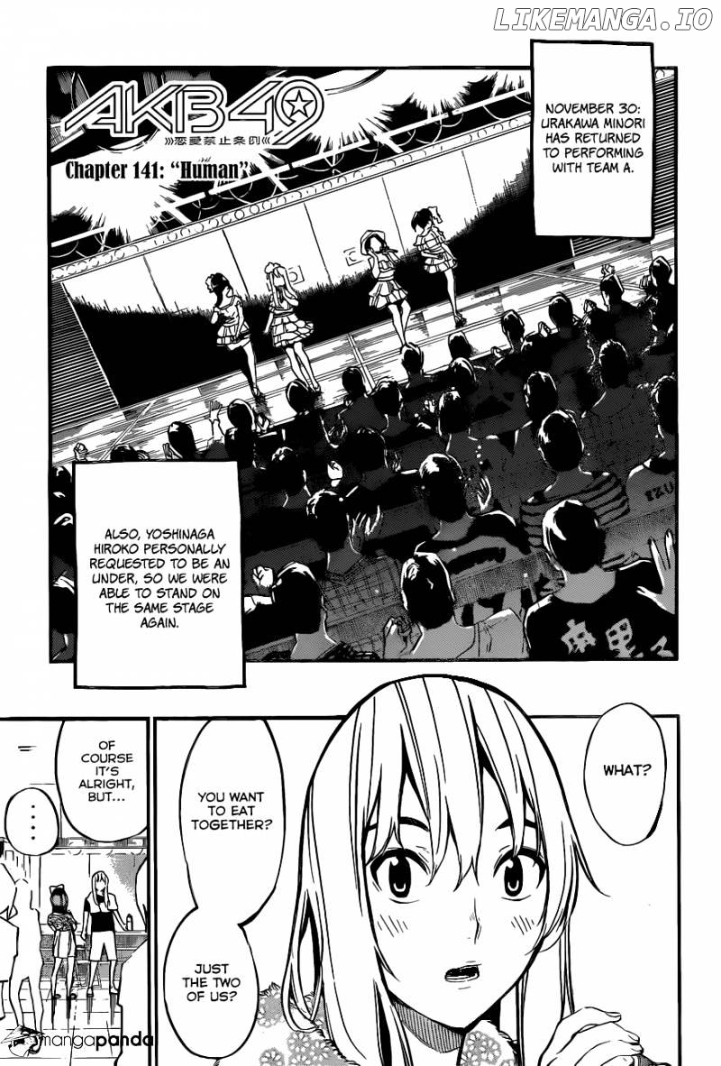 Akb49 – Renai Kinshi Jourei chapter 141 - page 2
