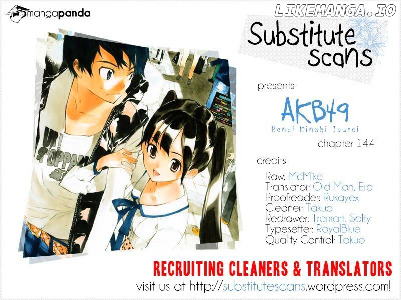 Akb49 – Renai Kinshi Jourei chapter 144 - page 1