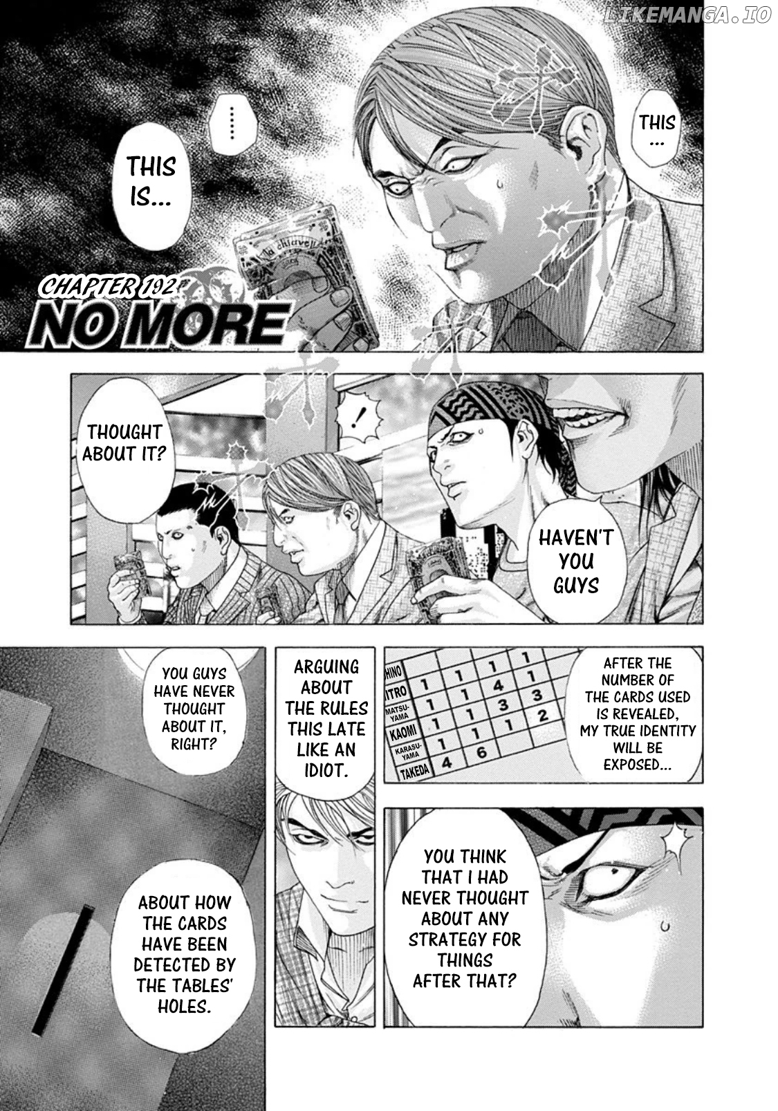 Usogui - Manga Chapter 192 - page 1