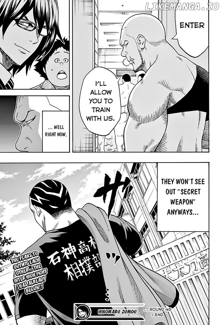 Hinomaru Zumou chapter 45 - page 19