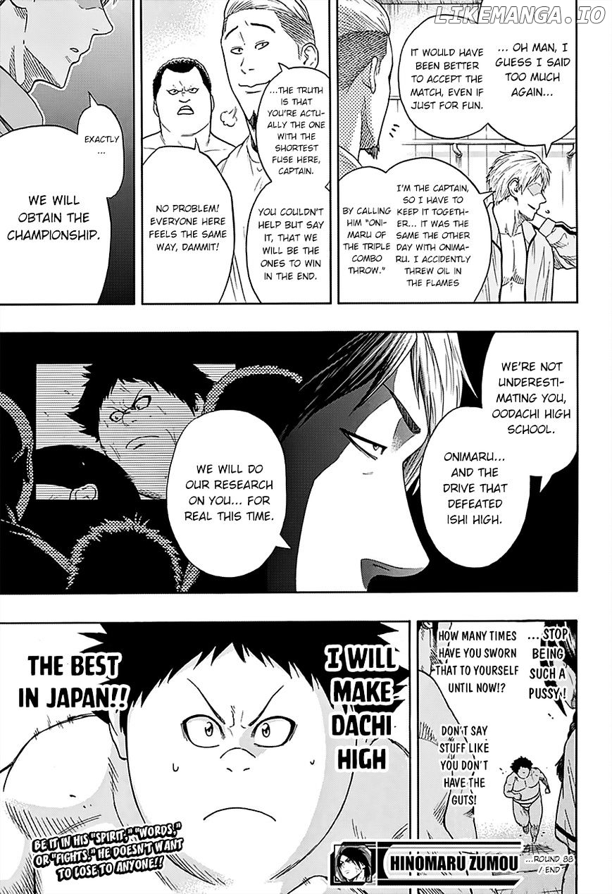 Hinomaru Zumou chapter 88 - page 21